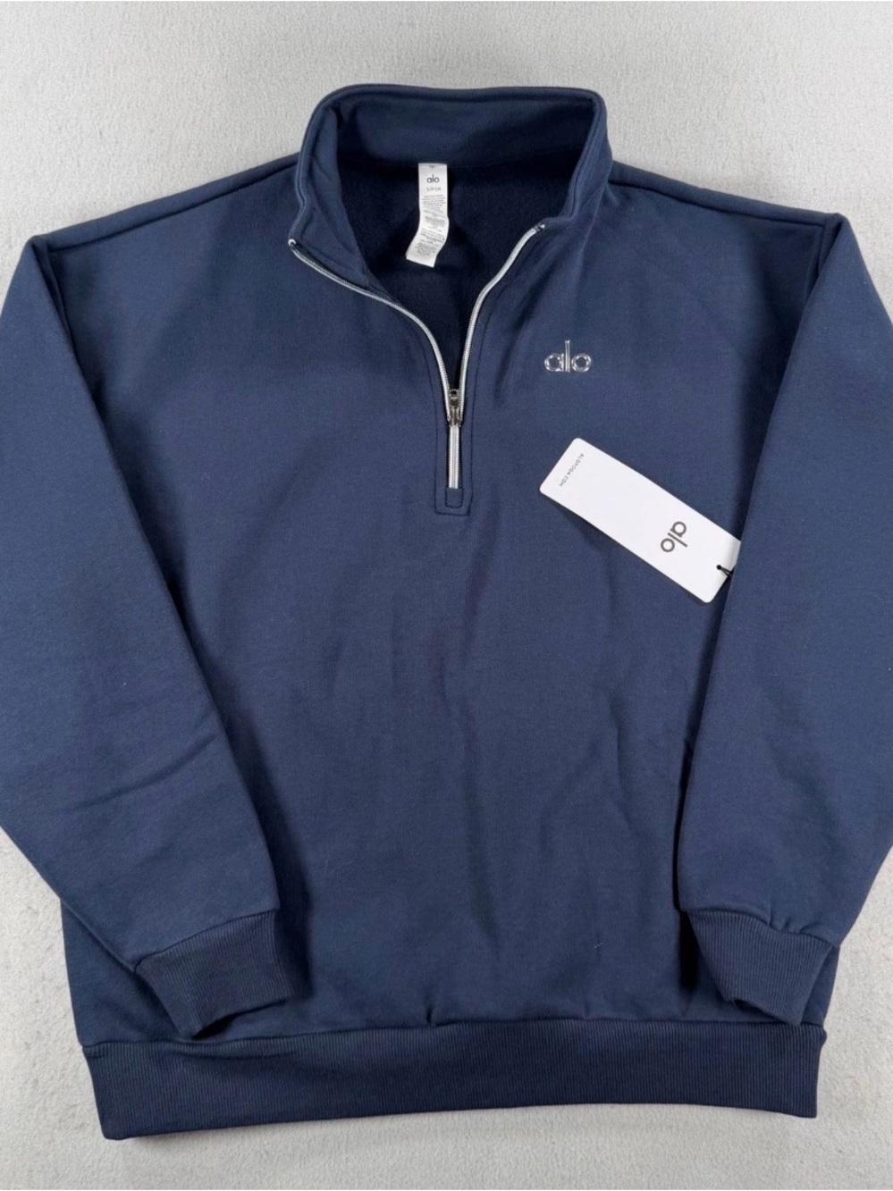 Alo Yoga Accolade Navy Quarter Zip Pullover - All Sizes - NEW